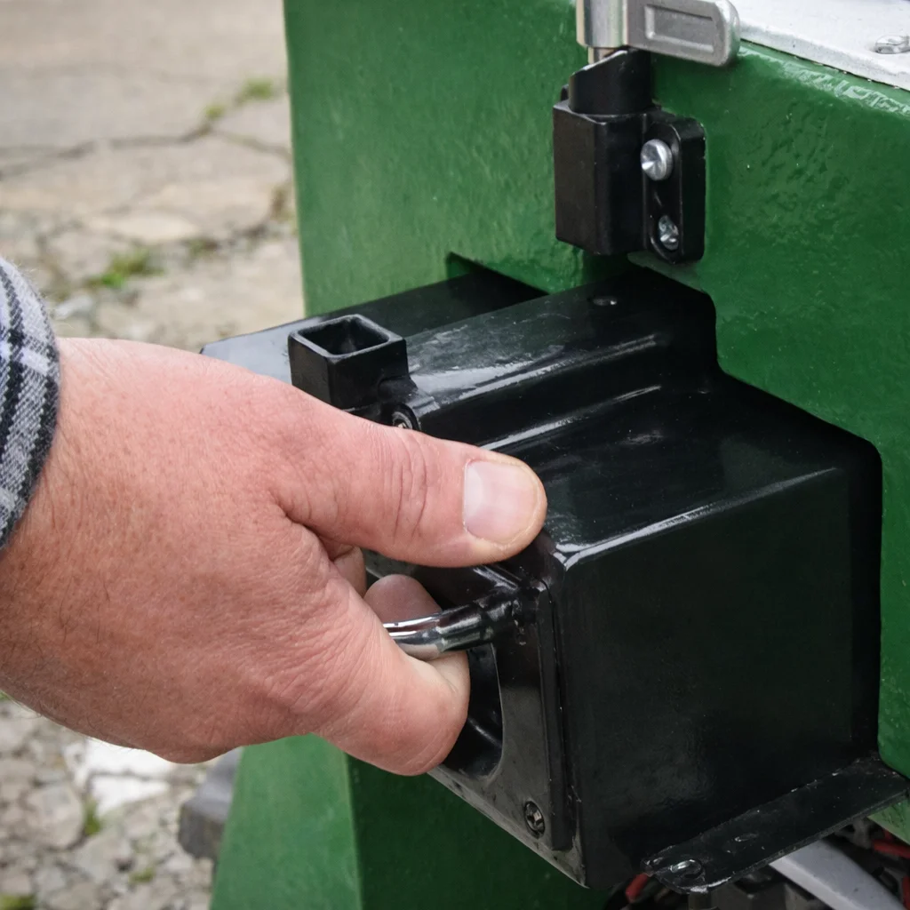 Schneller Batteriewechsel am eMiniTransporter MAXI