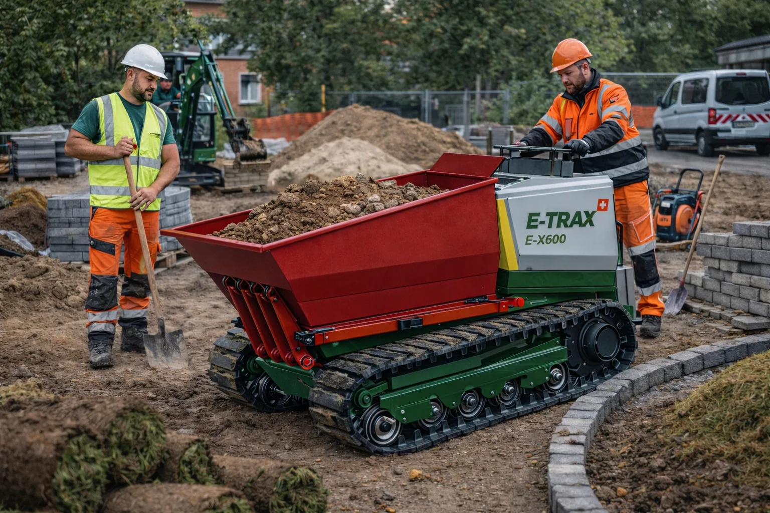 GaLaBau Einsatz mit eMiniTransporter
