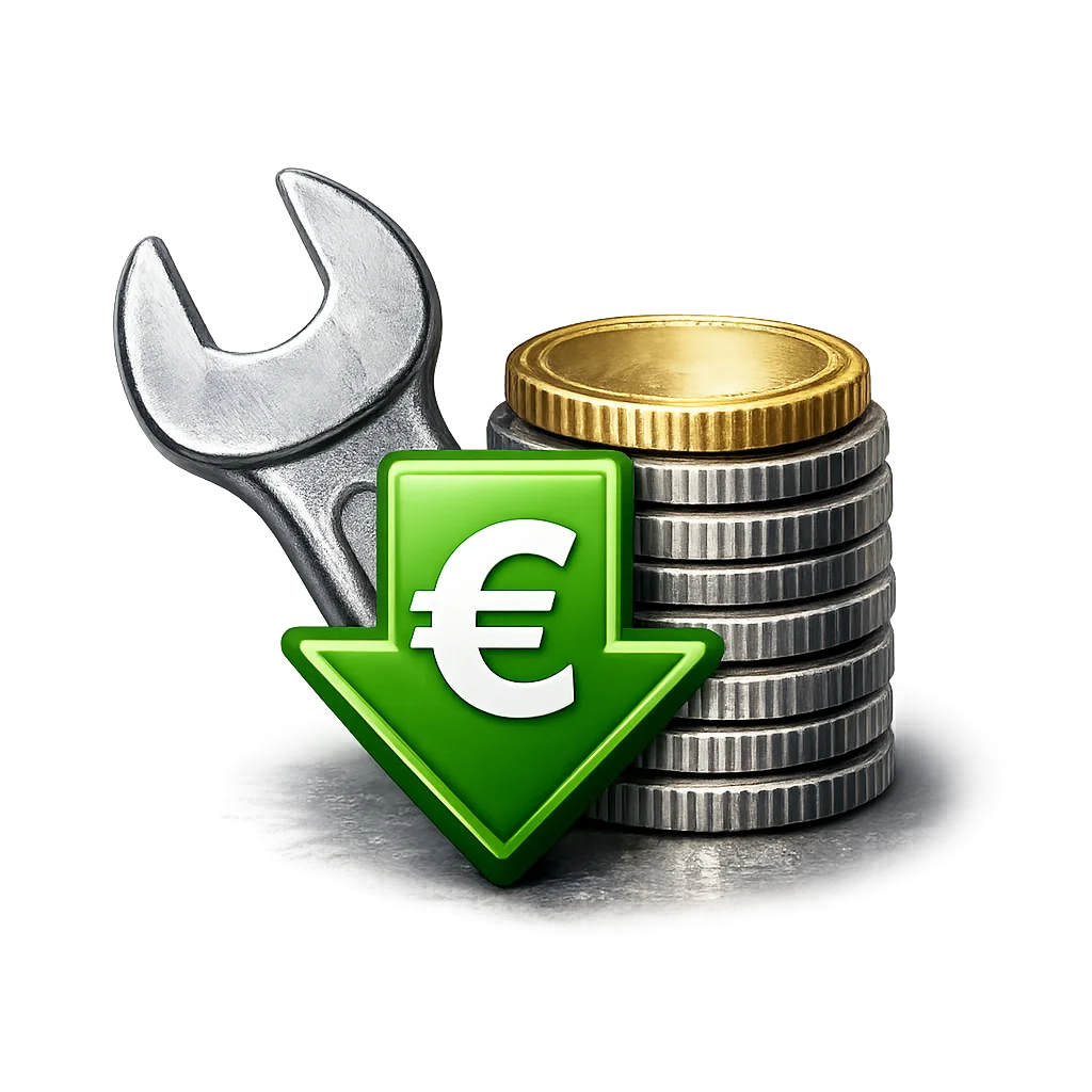 Kostenersparnis Darstellung